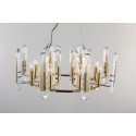 Fine Brass 8 Light Crystal Chandelier