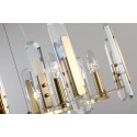 Fine Brass 8 Light Crystal Chandelier