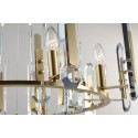 Fine Brass 8 Light Crystal Chandelier