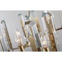 Fine Brass 8 Light Crystal Chandelier