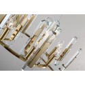 Fine Brass 8 Light Crystal Chandelier