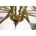 Fine Brass 10 Light Crystal Chandelier