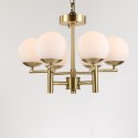 Fine Brass 6 Light Chandelier