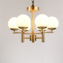 Fine Brass 6 Light Chandelier