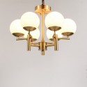 Fine Brass 6 Light Chandelier