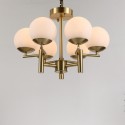 Fine Brass 6 Light Chandelier