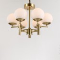 Fine Brass 6 Light Chandelier