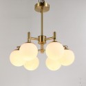 Fine Brass 6 Light Chandelier