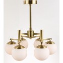 Fine Brass 6 Light Chandelier