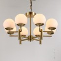 Fine Brass 8 Light Chandelier