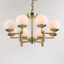 Fine Brass 8 Light Chandelier