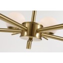 Fine Brass 8 Light Chandelier