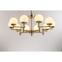 Fine Brass 10 Light Chandelier