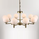 Fine Brass 10 Light Chandelier