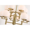 Fine Brass 12 (6+6) Light Two Tiers Chandelier