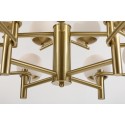 Fine Brass 12 (6+6) Light Two Tiers Chandelier