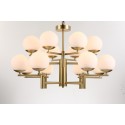 Fine Brass 16 (8+8) Light Two Tiers Chandelier