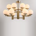 Fine Brass 16 (8+8) Light Two Tiers Chandelier