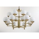 Fine Brass 16 (8+8) Light Two Tiers Chandelier