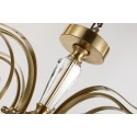 Fine Brass 5 Light Crystal Chandelier