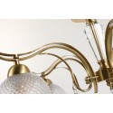 Fine Brass 5 Light Crystal Chandelier