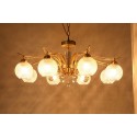 Fine Brass 8 Light Crystal Chandelier