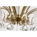 Fine Brass 8 Light Crystal Chandelier