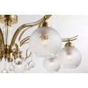 Fine Brass 8 Light Crystal Chandelier