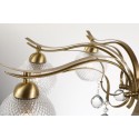 Fine Brass 8 Light Crystal Chandelier