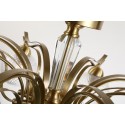 Fine Brass 8 Light Crystal Chandelier