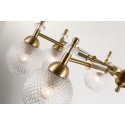 Fine Brass 6 Light Crystal Chandelier