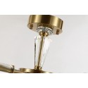 Fine Brass 6 Light Crystal Chandelier