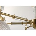 Fine Brass 6 Light Crystal Chandelier