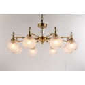 Fine Brass 8 Light Crystal Chandelier