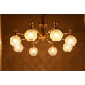 Fine Brass 8 Light Crystal Chandelier