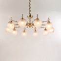 Fine Brass 10 Light Crystal Chandelier