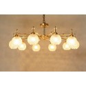 Fine Brass 10 Light Crystal Chandelier