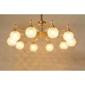 Fine Brass 10 Light Crystal Chandelier