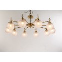 Fine Brass 10 Light Crystal Chandelier