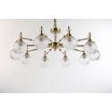 Fine Brass 10 Light Crystal Chandelier