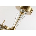 Fine Brass 10 Light Crystal Chandelier