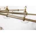 Fine Brass 10 Light Crystal Chandelier