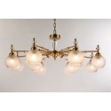 Fine Brass 12 Light Crystal Chandelier