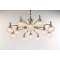 Fine Brass 12 Light Crystal Chandelier