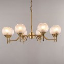 Fine Brass 8 Light Chandelier