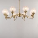 Fine Brass 8 Light Chandelier