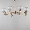 Fine Brass 8 Light Chandelier