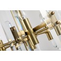 Fine Brass 6 Light Crystal Chandelier