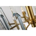 Fine Brass 6 Light Crystal Chandelier