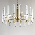 Fine Brass 8 Light Crystal Chandelier